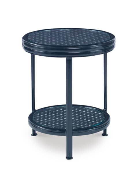 Augustine Metal Occasional Table with Tempered Glass