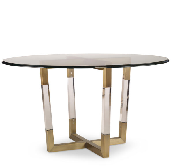 Metal/Acrylic Dining Table Base for Glass Top