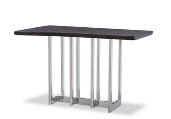 Console Table, Polished Nickel