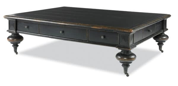 Grand Oak Cocktail Table - Ebonized Oak