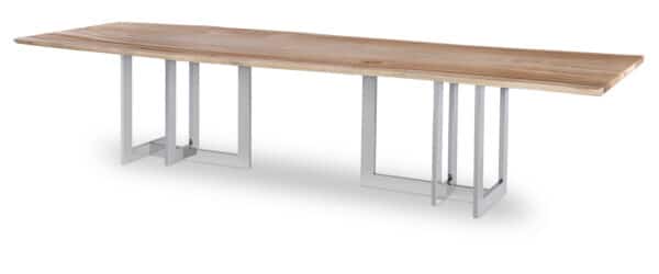 Dining Table, Polished Nickel