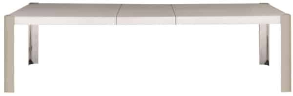 Dining Table with Metal Captured Leg