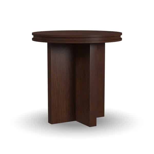 Waterfall End Table - Rich Walnut