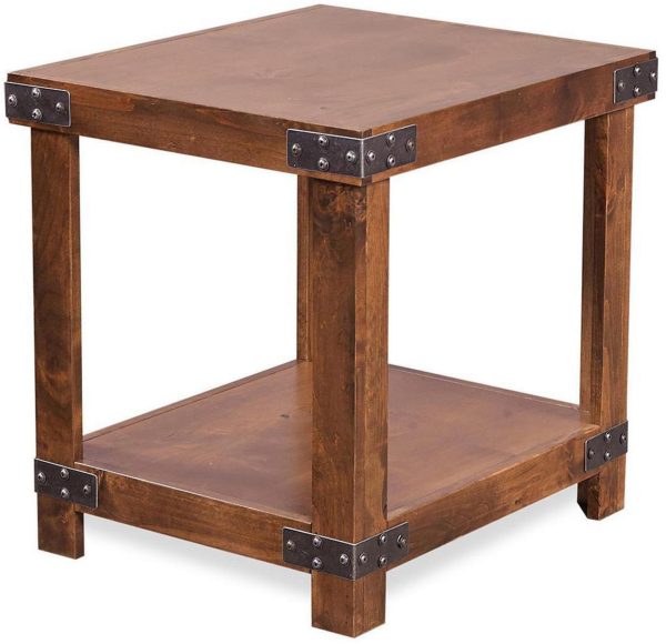 Industrial End Table