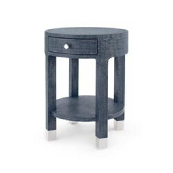 Dakota One Drawer Round Side Table
