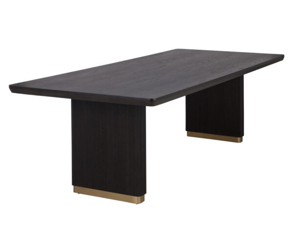Kalla Rectangular Dining Table - Charcoal