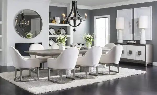 Terra Luna Rectangular Double Pedestal Table