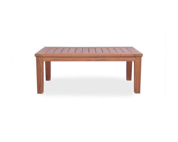 Teak Rectangular Tapered Leg Cocktail Table