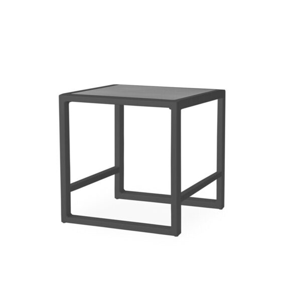 Summit End Table with Taupe/Charcoal Glass