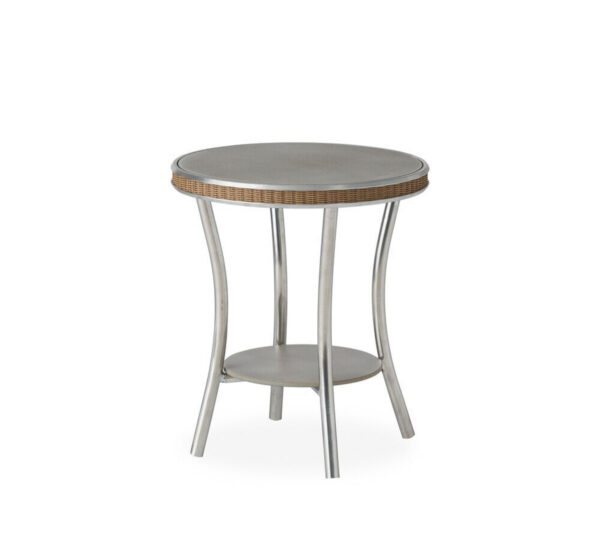 Essence Round End Table with Reversible Glass