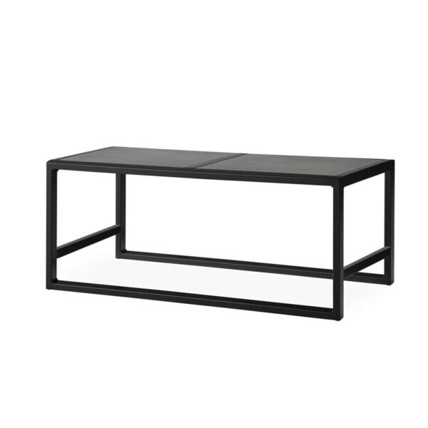 Summit Cocktail Table with Taupe/Charcoal Glass