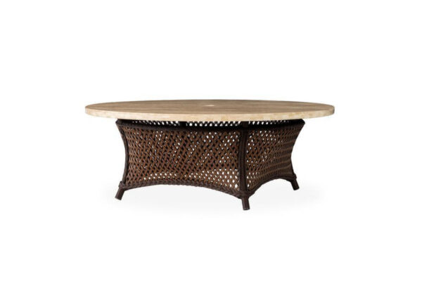 Grand Traverse Round Umbrella Chat Table