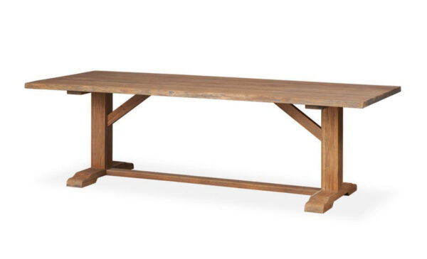Teak Rectangular Live Edge Dining Table