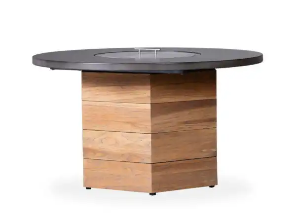 Teak Fire Table