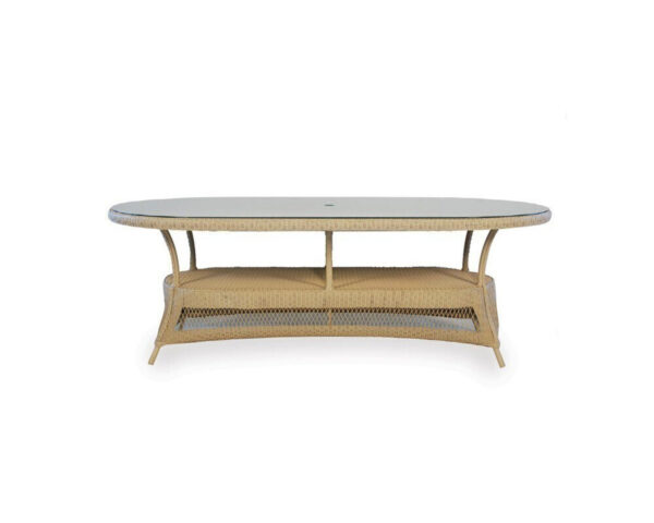 Universal Loom Oval Umbrella Dining Table