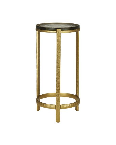 Acea Drinks Table - Gold, Clear