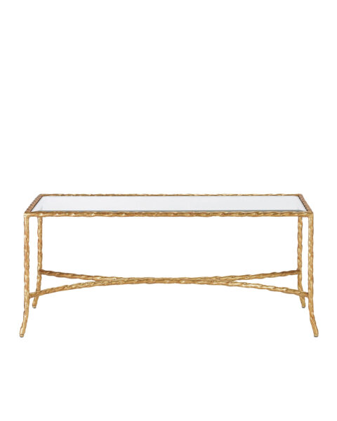 Gilt Twist Bronze Cocktail Table