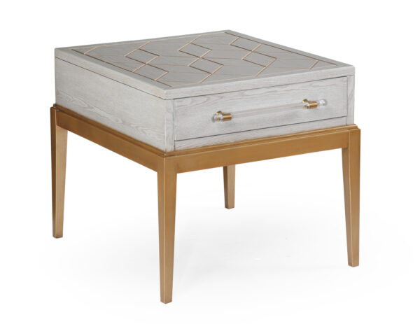 Perrine Wood Rectangular End Table