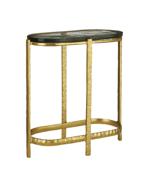 Acea Side Table - Gold, Clear