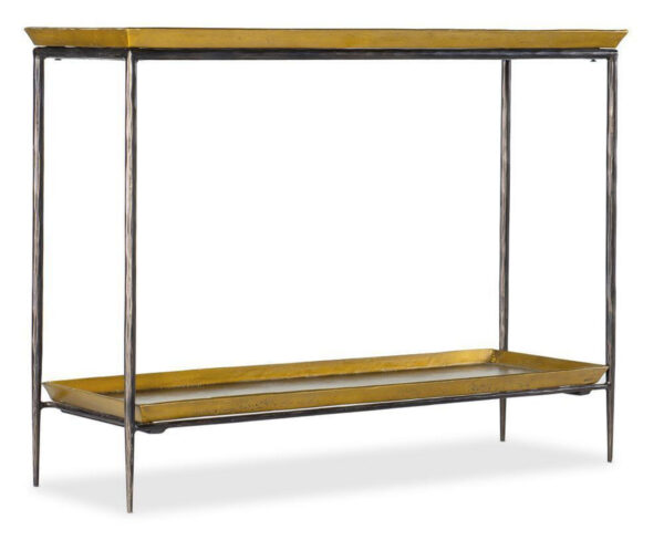 Tray Top Metal Console Table