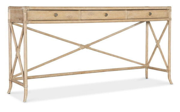 Retreat Pole Rattan Console Table - Dune