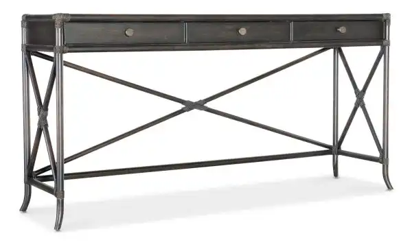 Retreat Pole Rattan Console Table