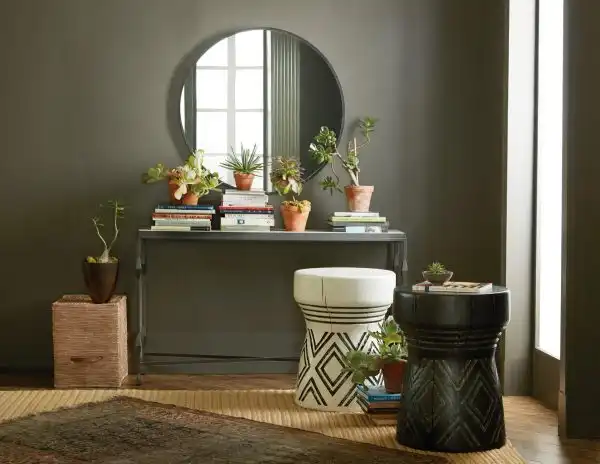 Commerce and Market Metal/Wood Console Table