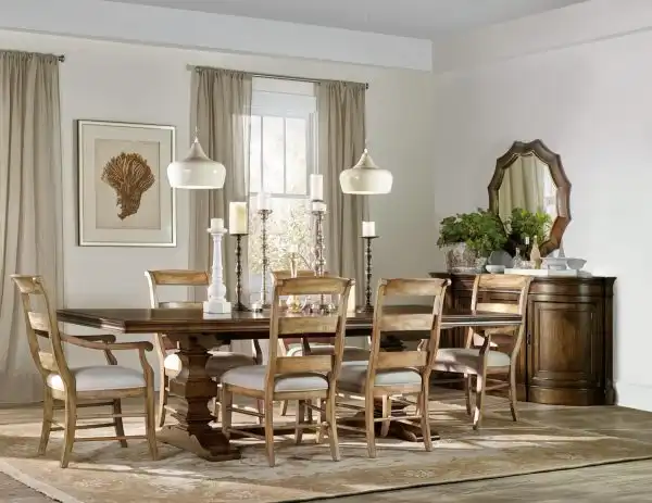 Archivist Trestle Table with Two 18" Leaves