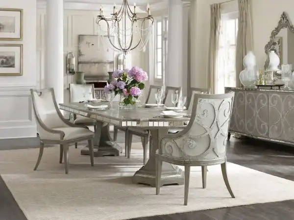 Sanctuary Rectangle Dining Table w/ Two 20″ Leaves