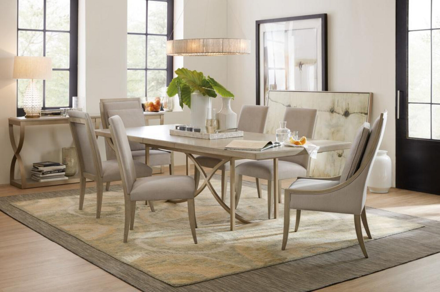 Elixir Rectangular Dining Table with One Leaf by Hooker Furniture