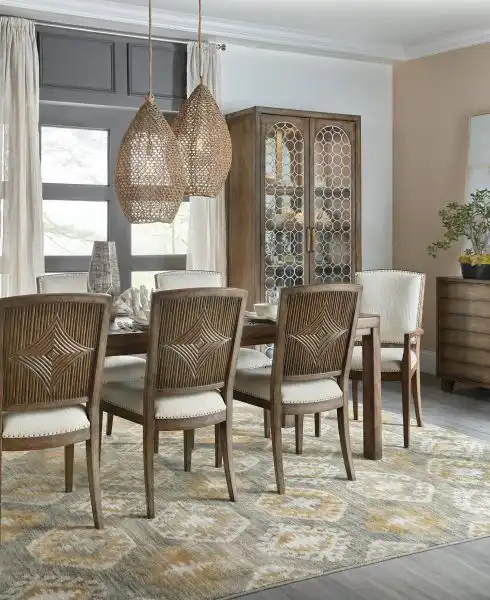 Rectangle Dining Table with One Leaf