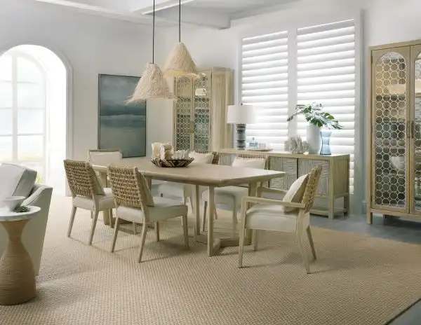 Rectangle Dining Table with Two Leaves
