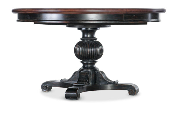 Charleston Round Pedestal Dining Table w/ 20" Leaf