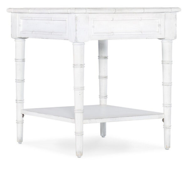Charleston One Drawer End Table - White Heron
