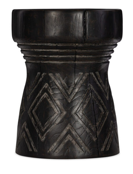 Carved Stump Side Table