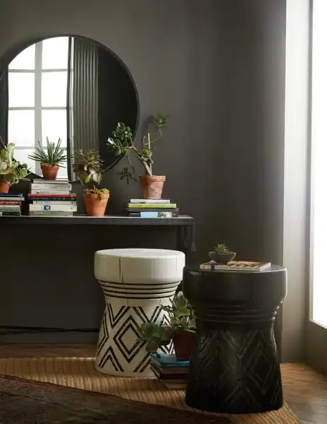 Carved Stump Side Table