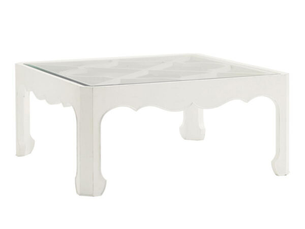 Cassava Cocktail Table with Glass Insert