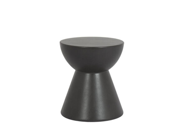 Round End Table - Dark Gray