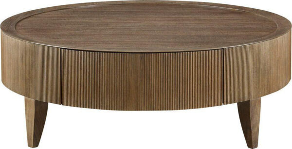Reeded Roung Cocktail Table