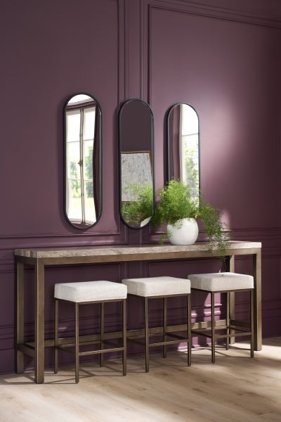 Brindle Console Table with Stools