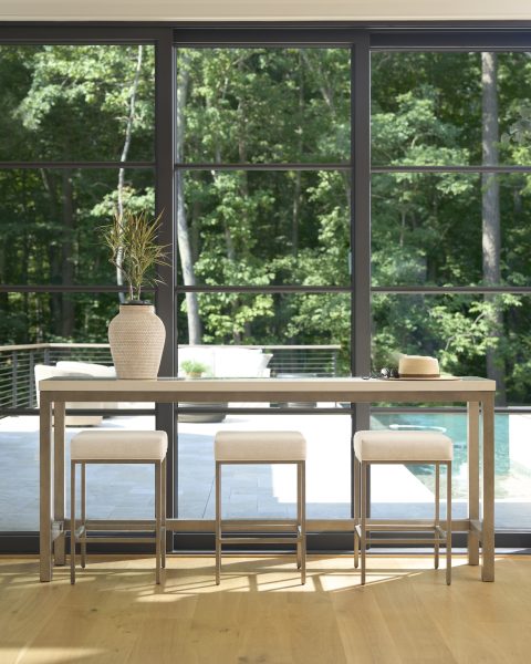 Oasis Console Table with Stools