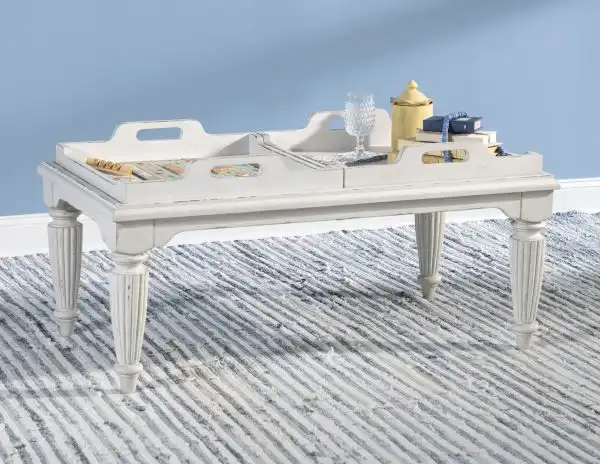 Vintage Market Tray Top Cocktail Table