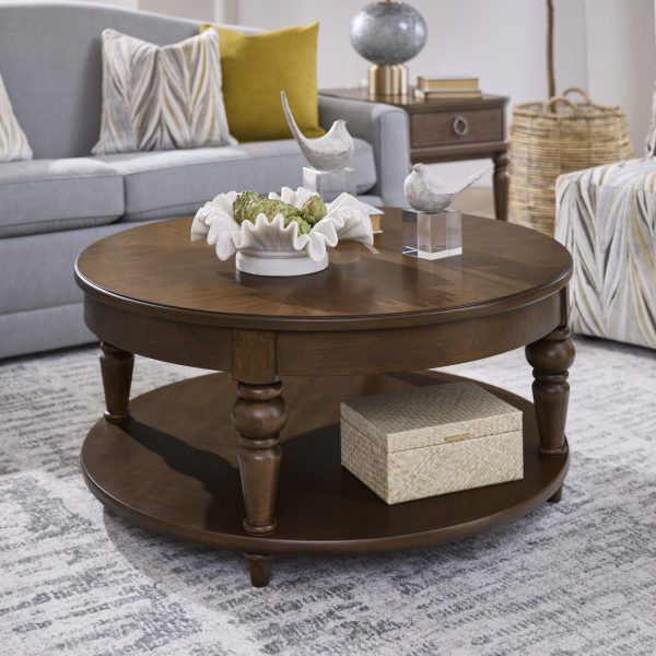 Bellevue Round Coffee Table with Casters