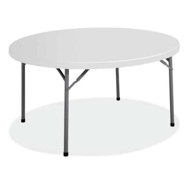 Blow Molded Round Plastic Folding Table