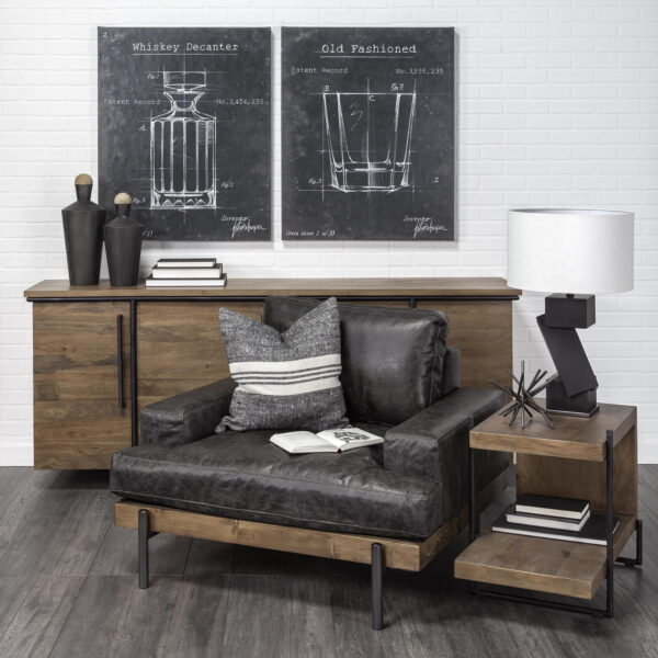 Maddox U-Shaped End/Side Table