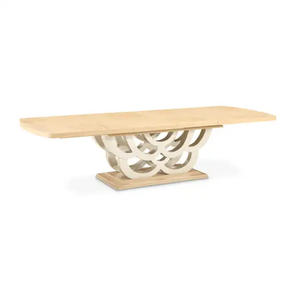 Camellia Field Rectangular Pedestal Dining Table